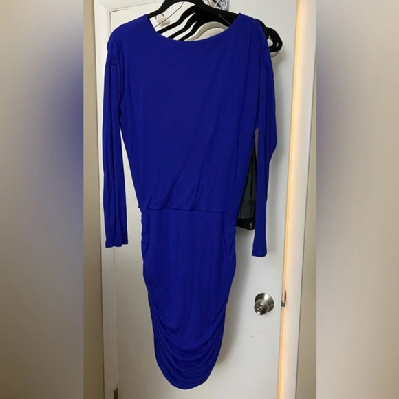 Athleta Solstice Cowl Neck Dress Blue Size Small - Picture 3 of 8